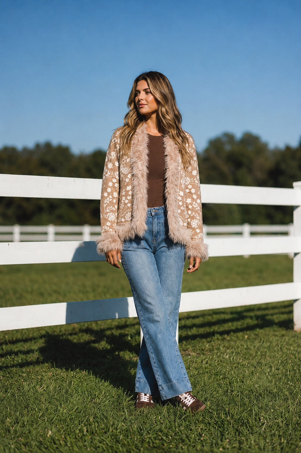 Livia Knit Coat Taupe
