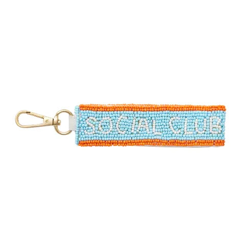 Social Club Beaded Keyring