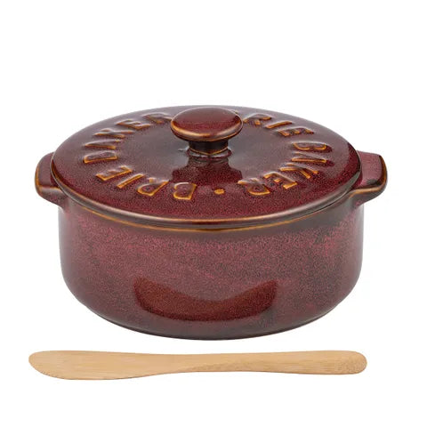 Brie Baker Burgundy Ceramic