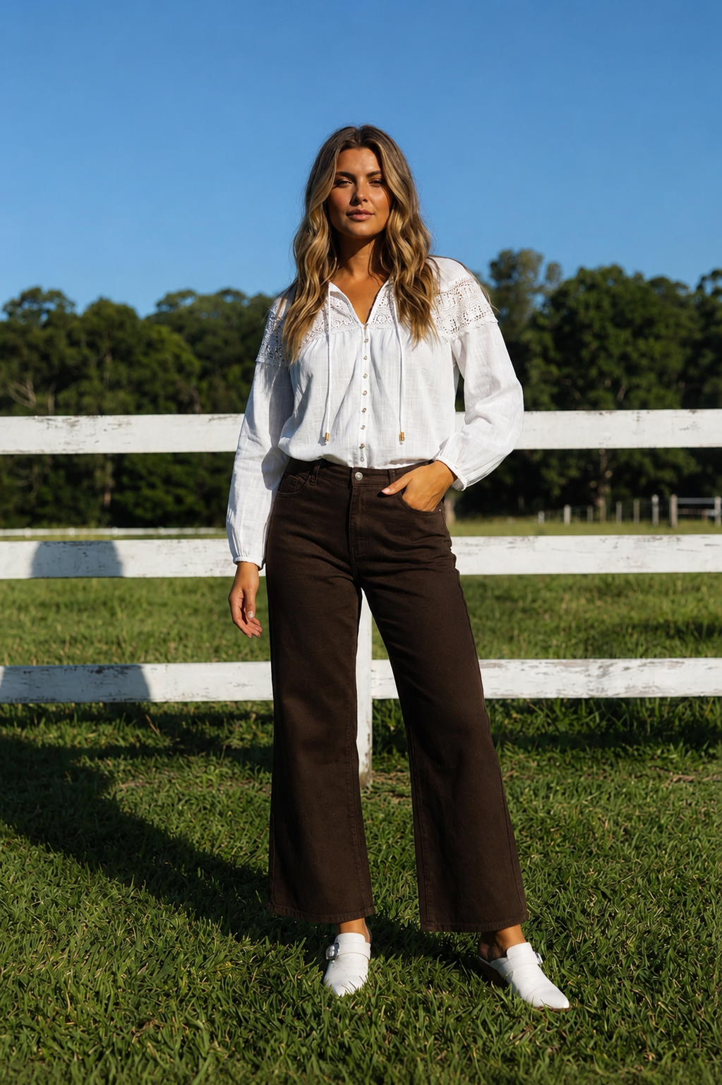 Amelia White Blouse