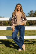 Livia Knit Coat Choc