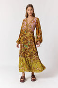 Maple Maxi Dress in Mulberry by Nine Lives Bazaar