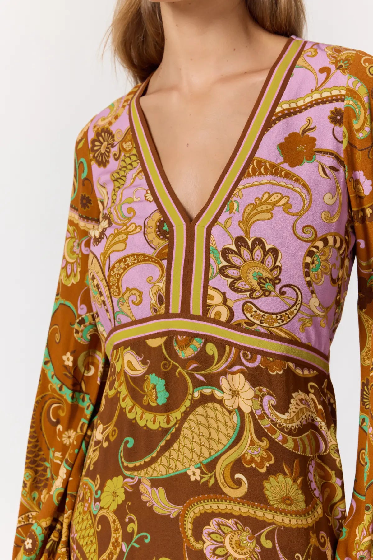 Maple Maxi Dress in Mulberry by Nine Lives Bazaar