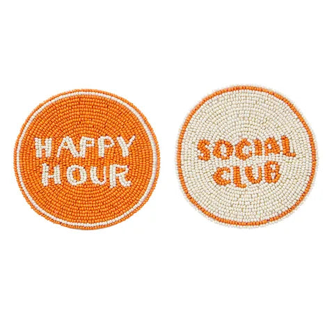 Social Club Beaded Coasters