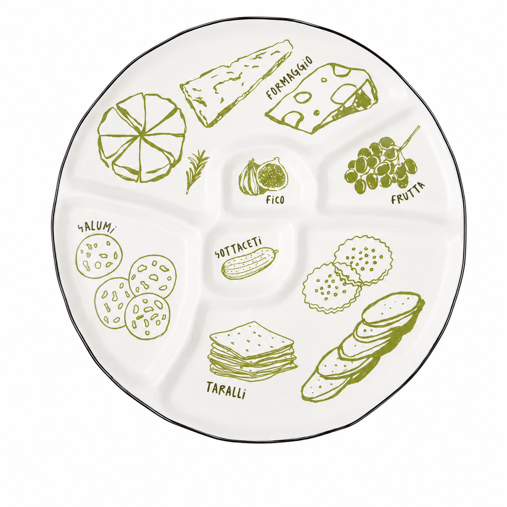 Deli Ceramic Divided Platter