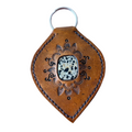 Taluna leather keyring, full crystal range