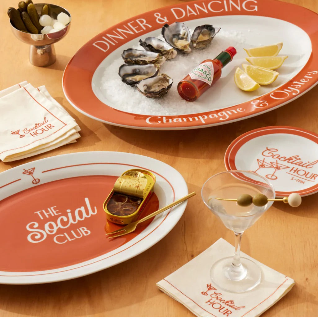 Social Oval Platter 36x24cm