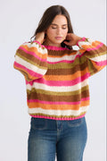 Fawn Knit - Hibiscus Stripe