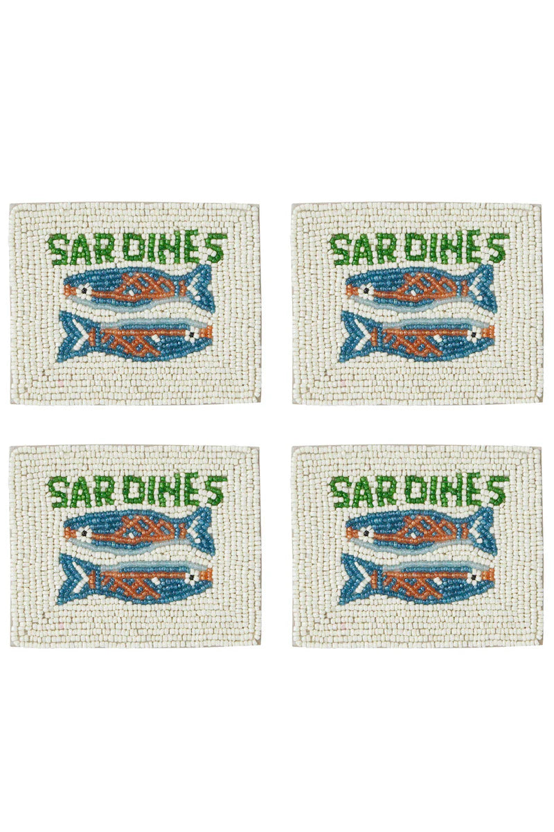 Sardine Beaded Coaster Set