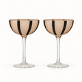 Aperitivo Set 2 Coupe Black / Nude