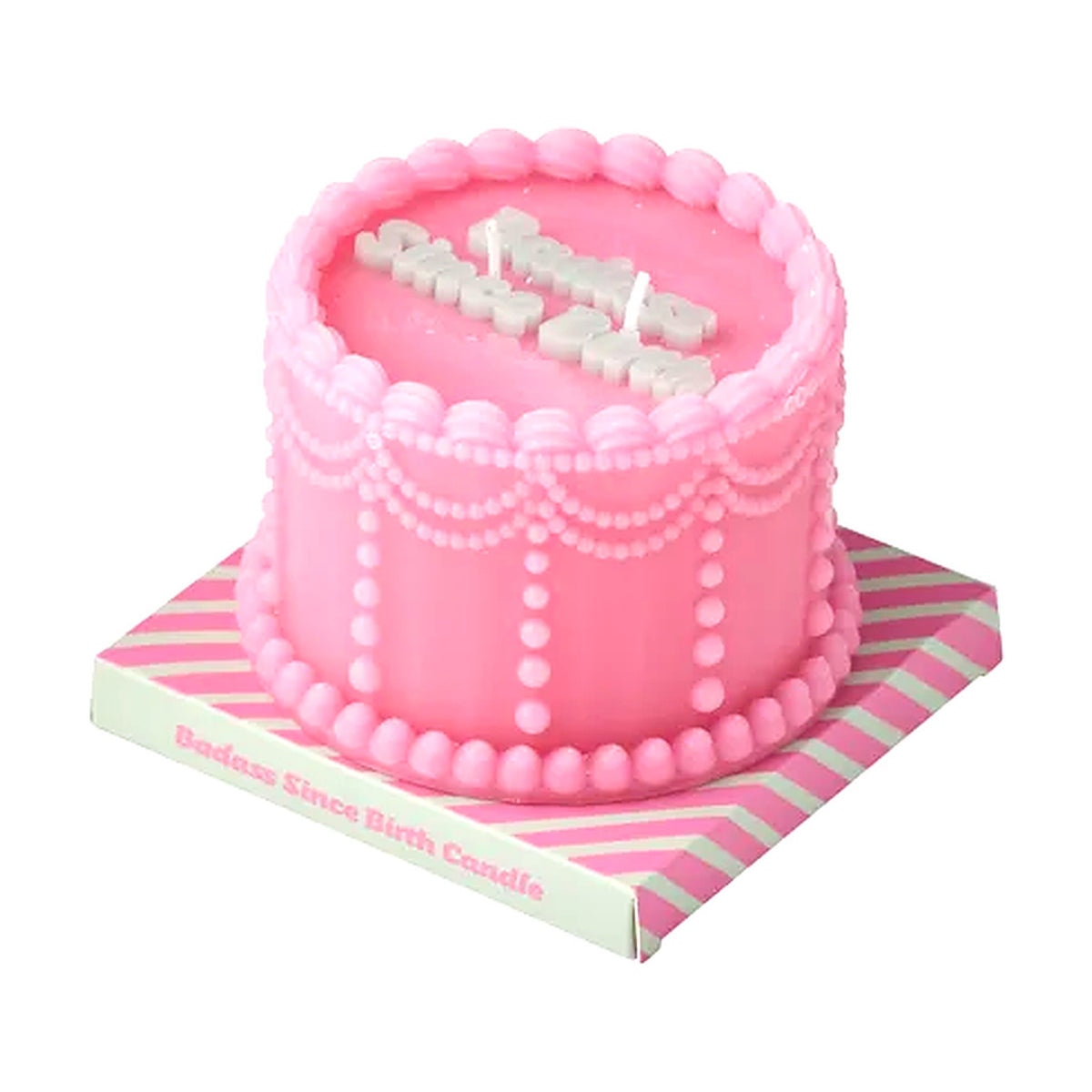 Badass Cake Candle - Pink