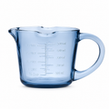 Lia Denim Glass Measure Jug