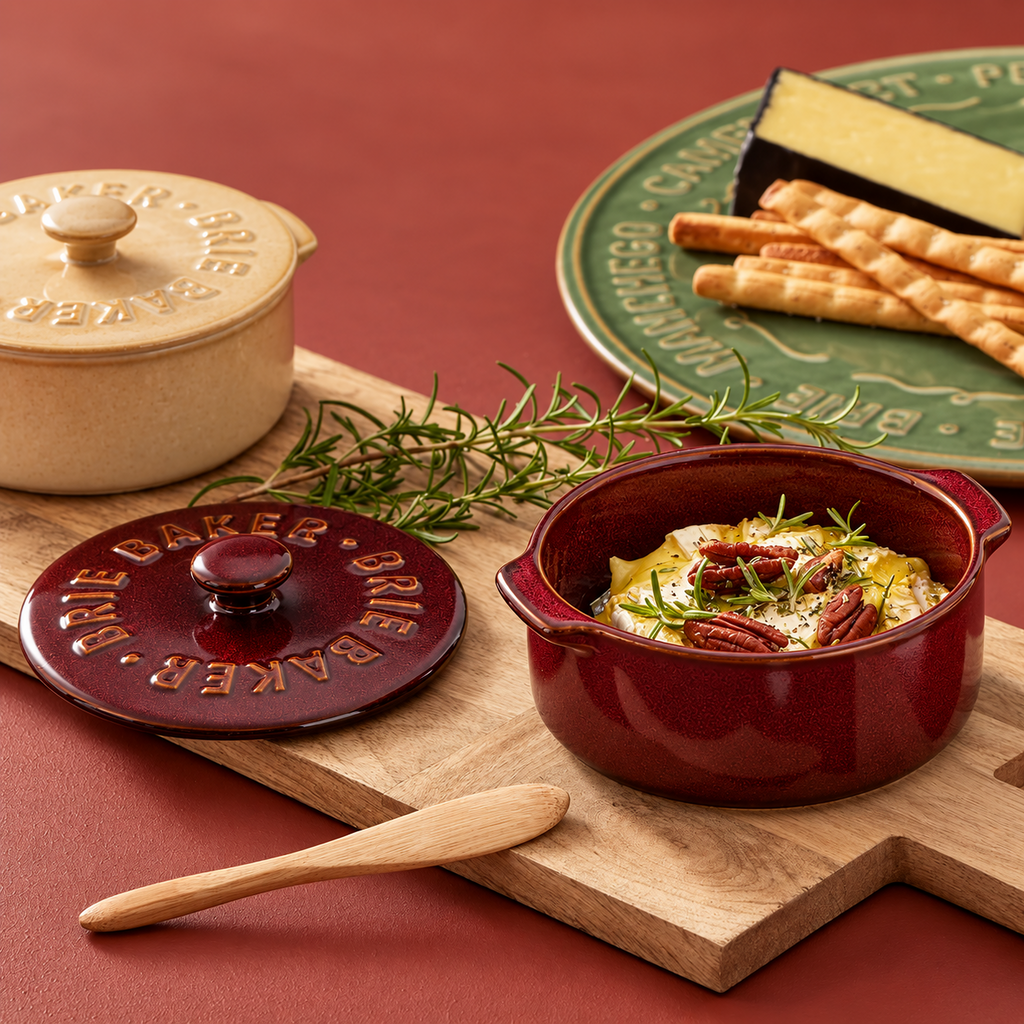 Brie Baker Burgundy Ceramic – view 2