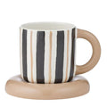 Candy Cup & Saucer Black / Natural