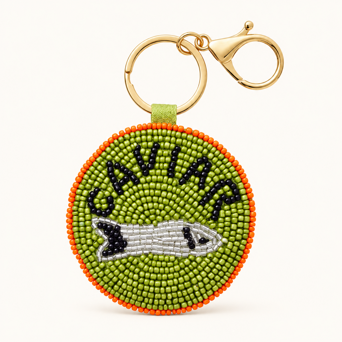 Caviar Beaded Keyring