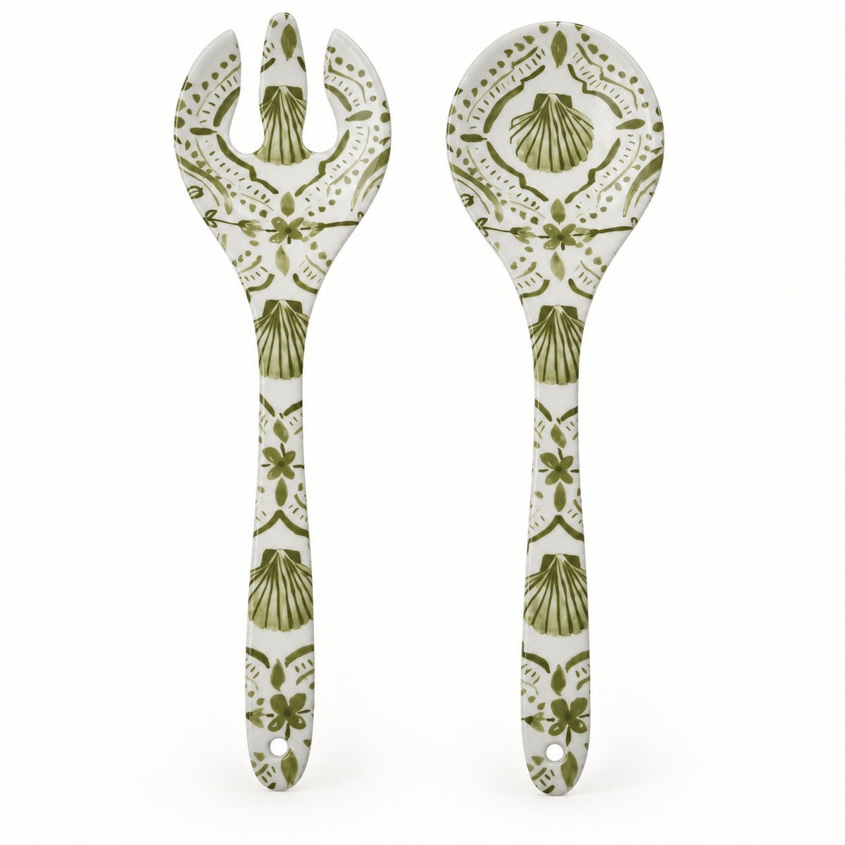 Costiera Olive Melamine Servers Set 2