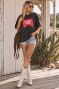 Cowboy Lover Graphic Tee by The Mibar Collective – oversized cotton graphic tee