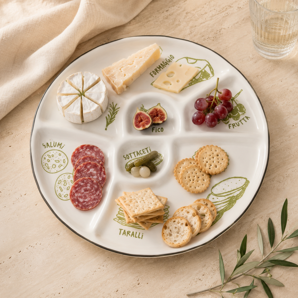 Deli Ceramic Divided Platter