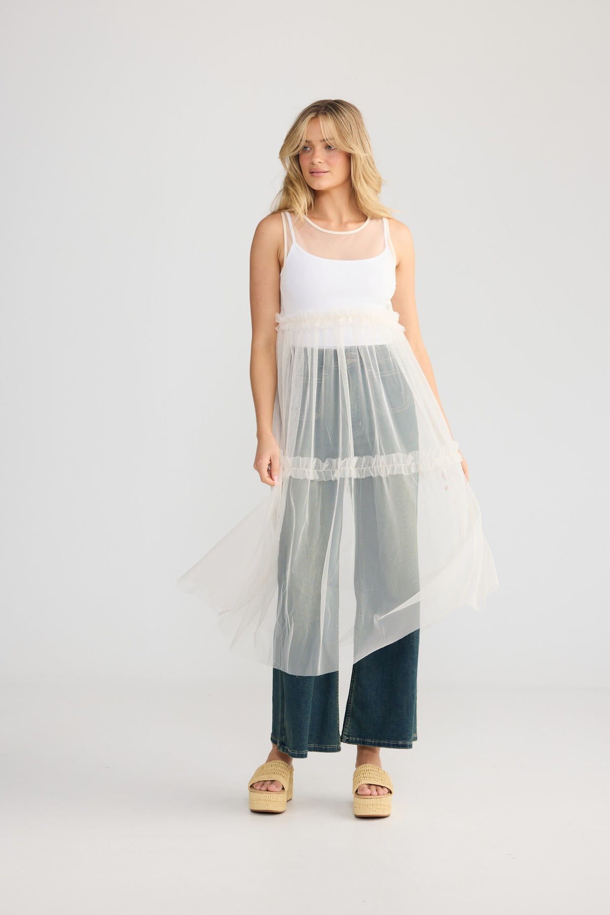 Elina Dress - Off White – view 3