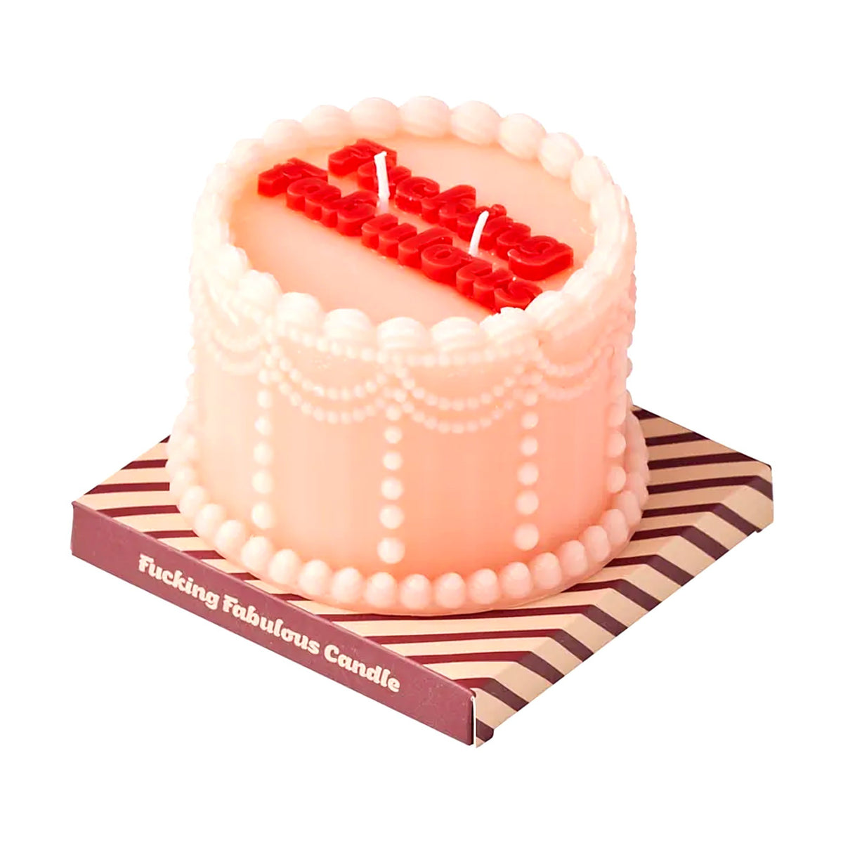 Fabulous Cake Candle - Peach