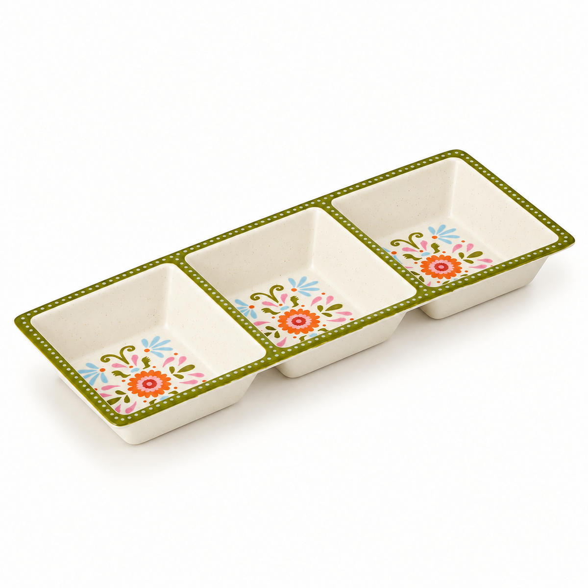 Freda Bamboo 3 Div Tray
