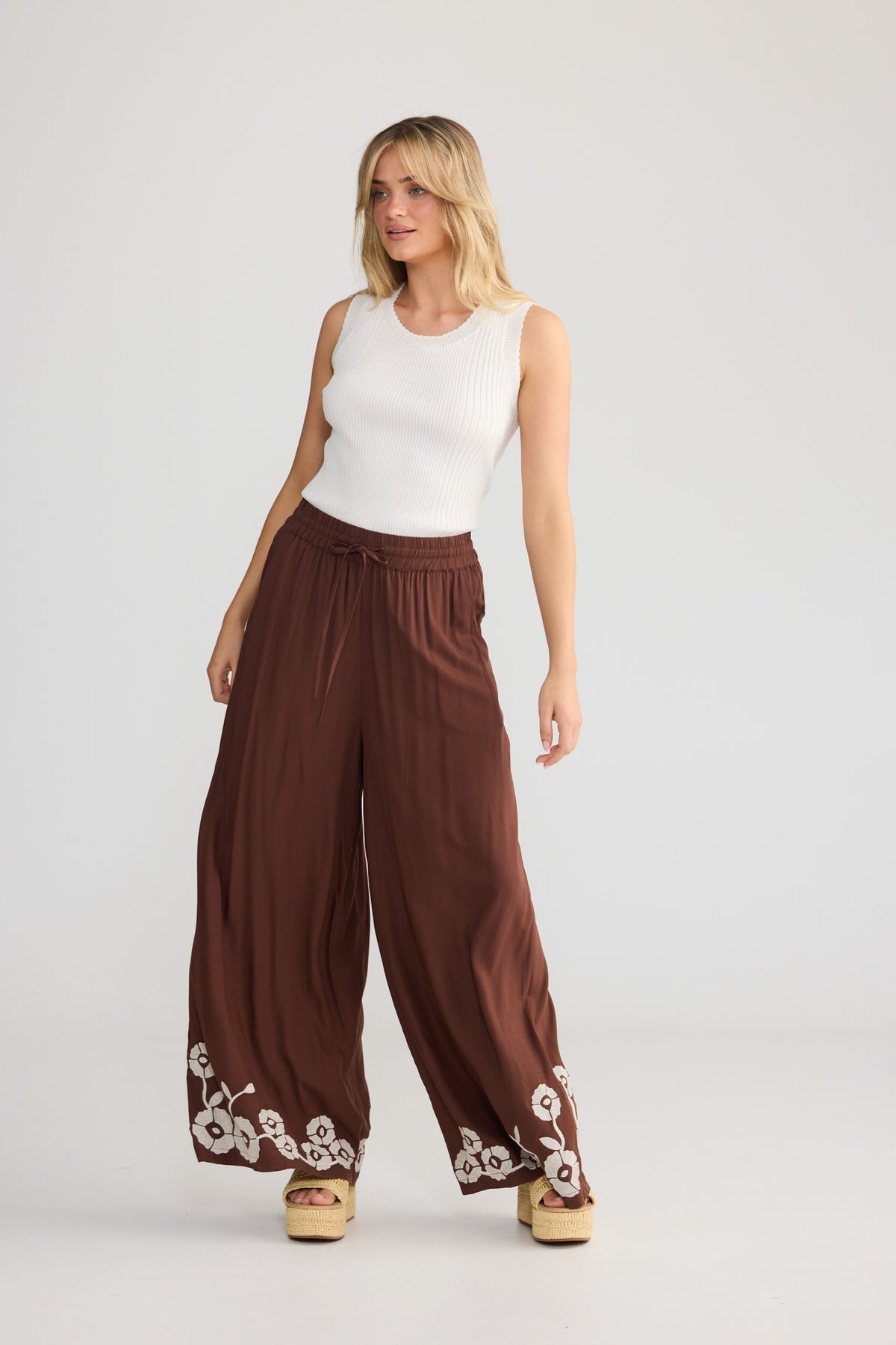 Freedom Pant - Chocolate/Ivory