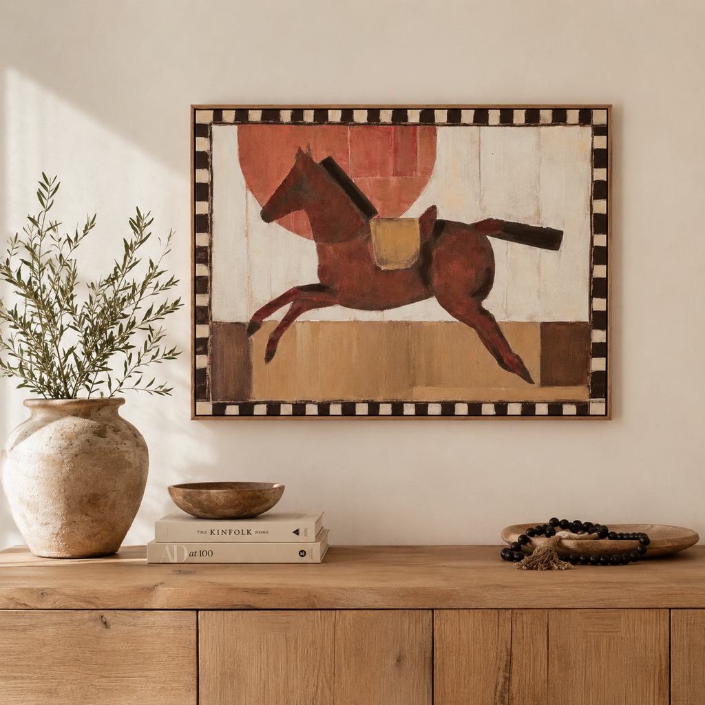 Giddyup Ash Oil Canvas 60x80cm