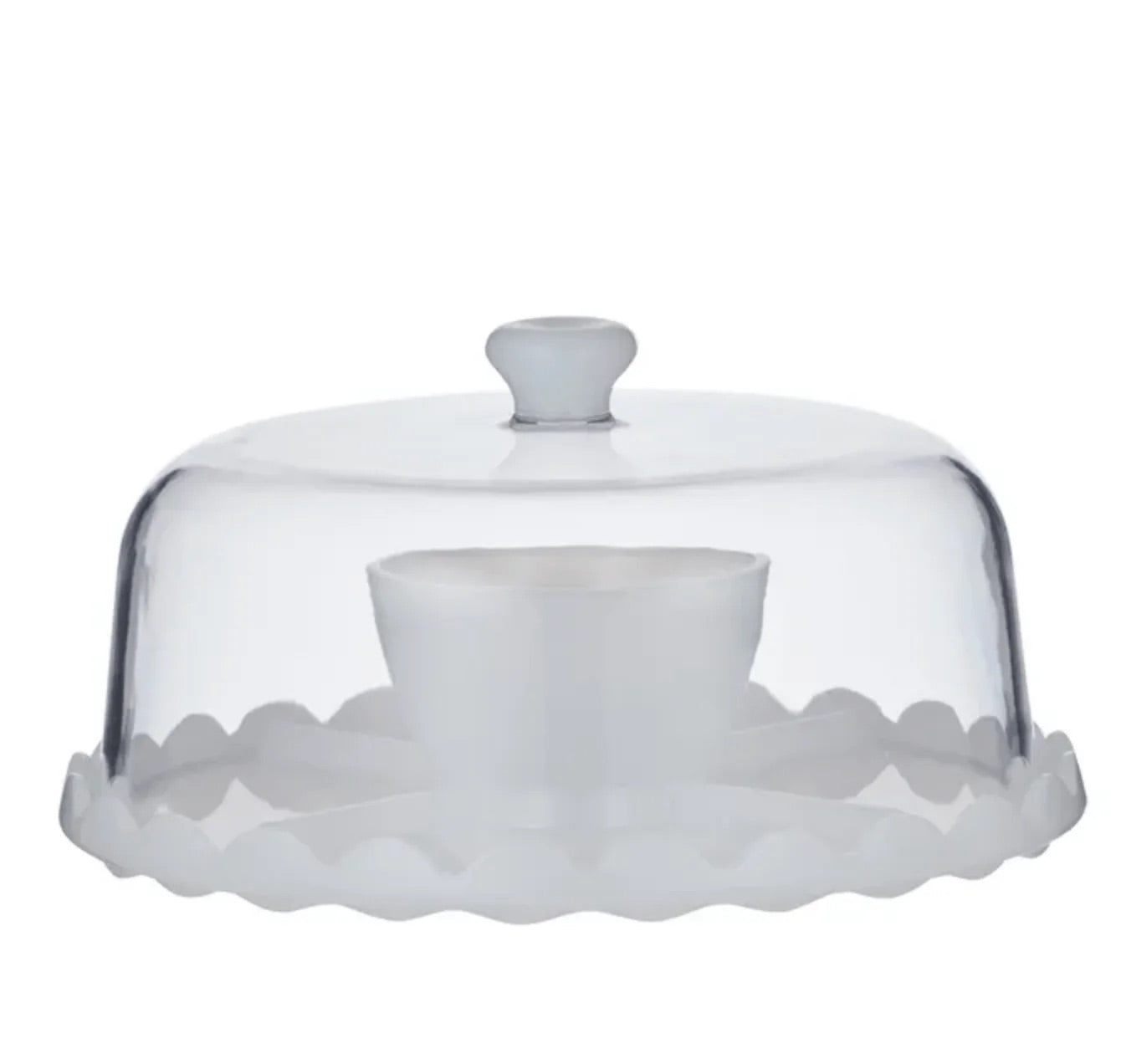 Cibo Acrylic 2 In 1 Server White