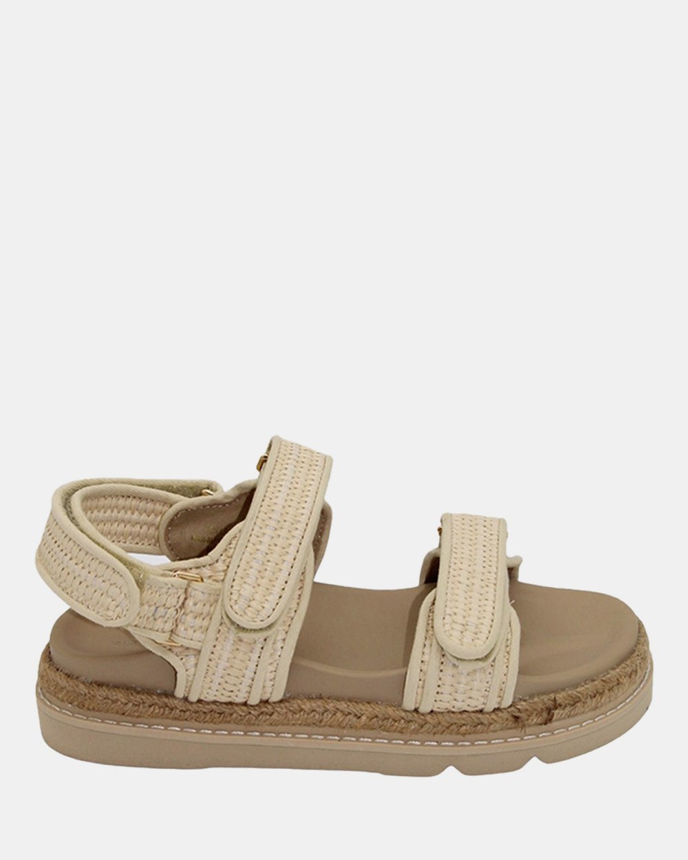 Elsie Natural Raffia Slide