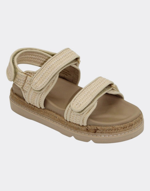 Elsie Natural Raffia Slide