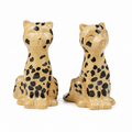 Leopard ceramic salt and pepper set, gift boxed