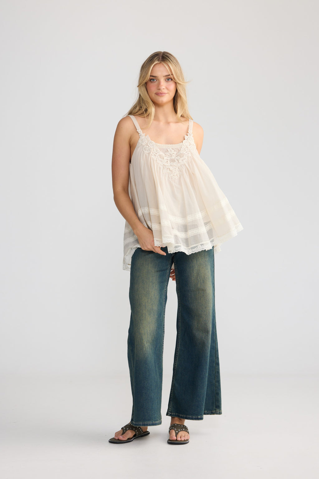 Lilibeth Top - Stone – view 3