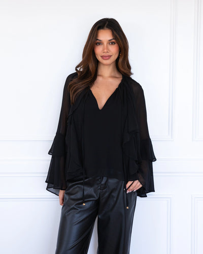 Everleigh Black Blouse