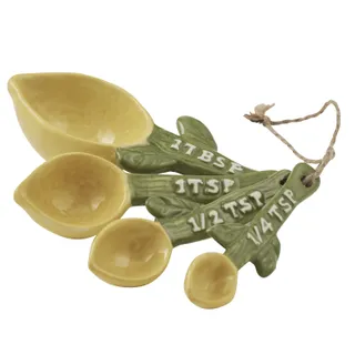Limone Ceramic Measuring Spoons Set Of 4