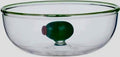 Olive Glass Bowl Small