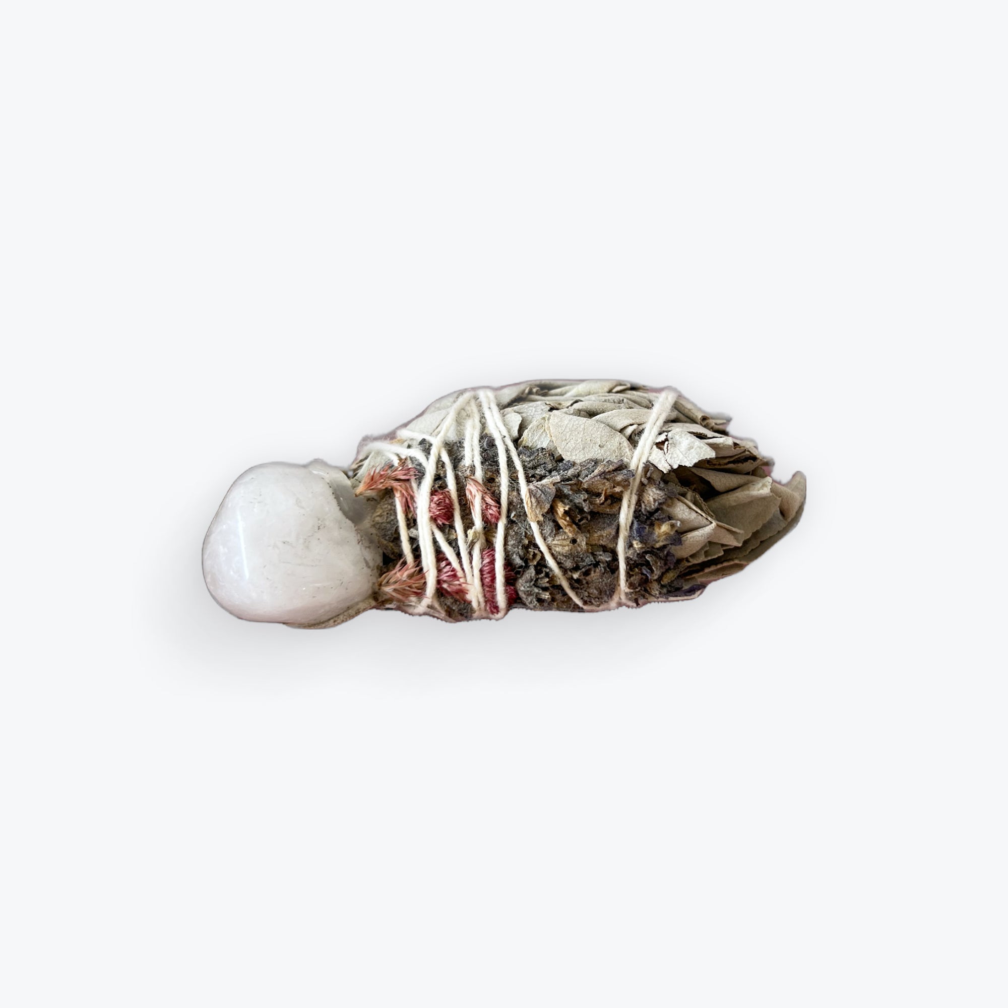 White Sage Torch Lavender Flower Quartz