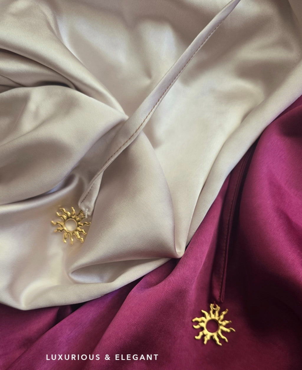 Empire Mulberry Satin Blouse