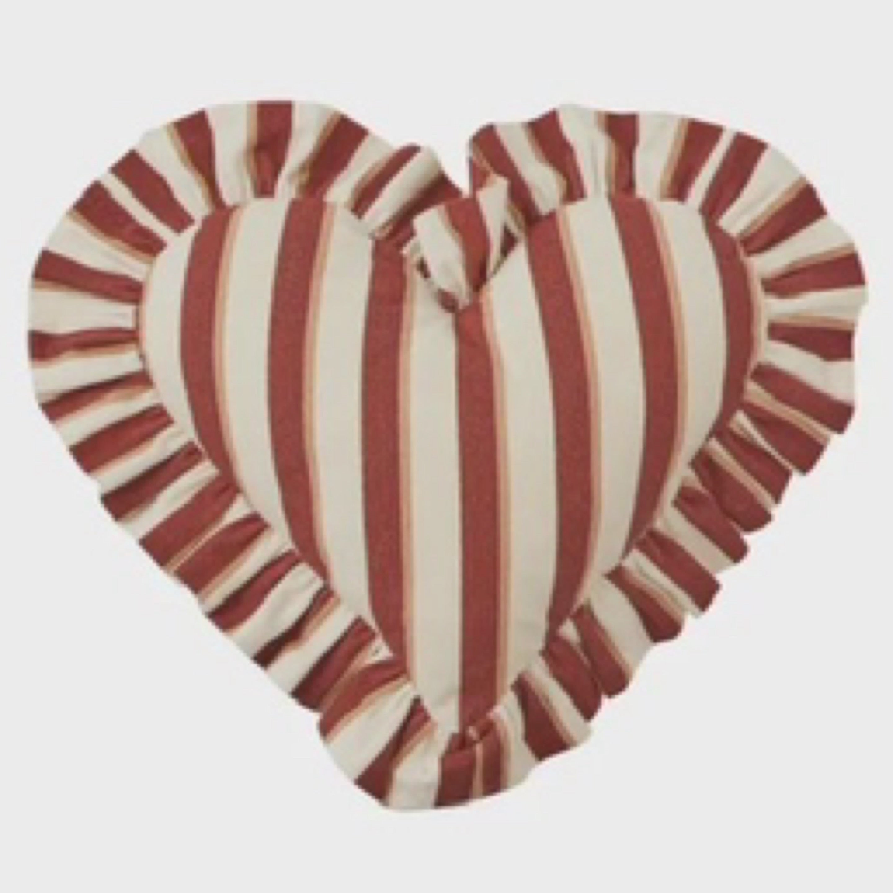 Bonny Heart Cott Cushion 32x40cm Russet