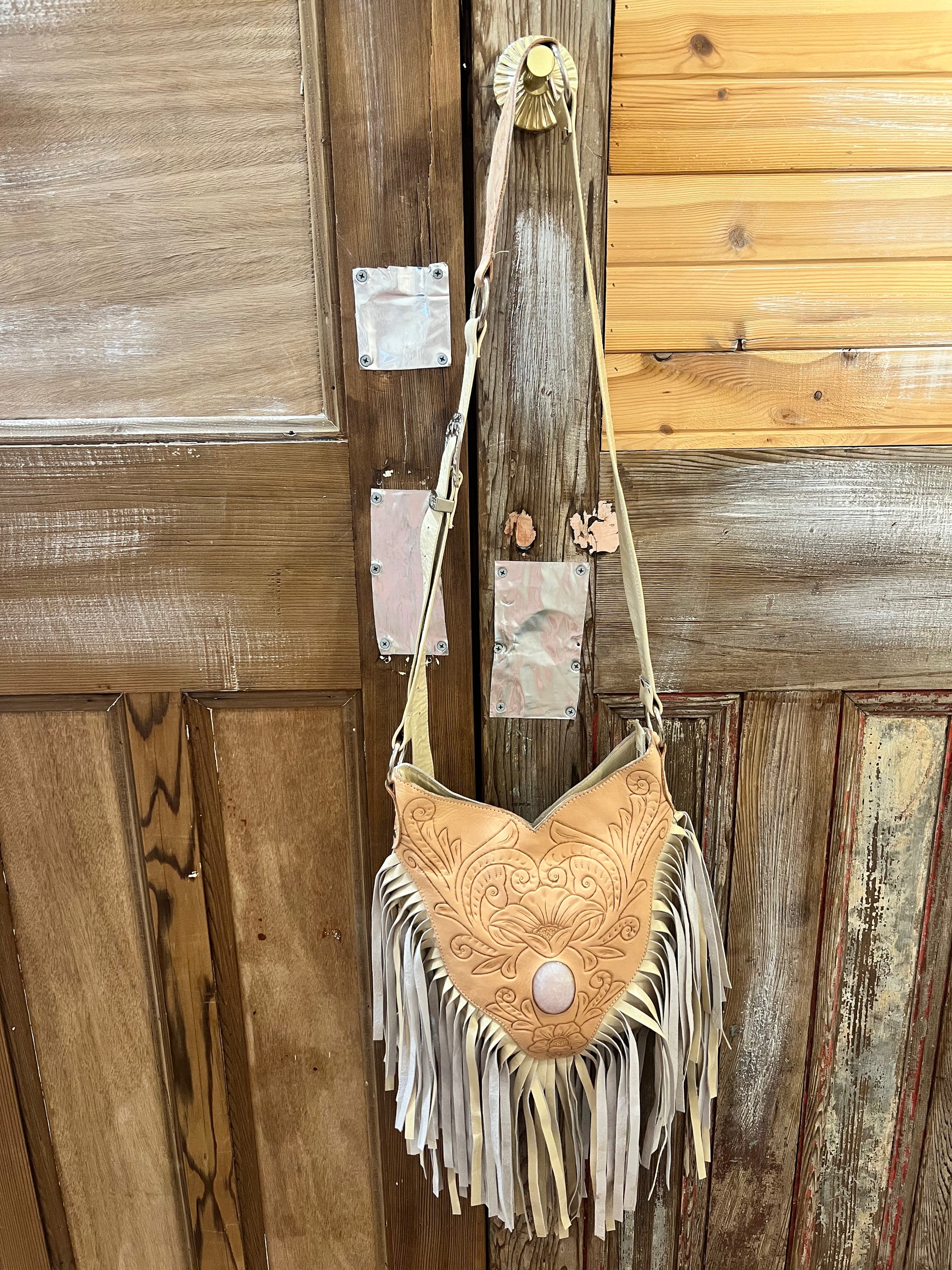 Taluna Natural Cream Leather Bag