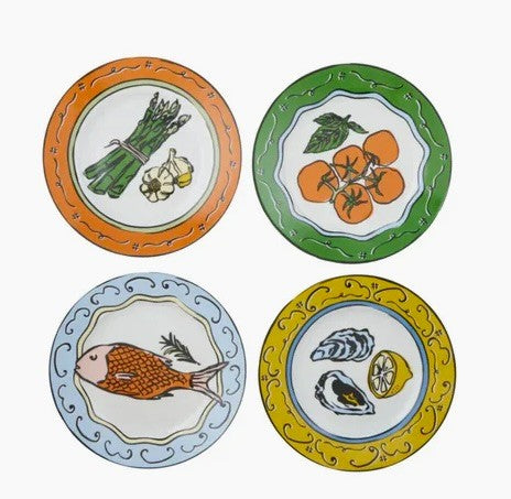 Deli Ceramic Plate Set 4