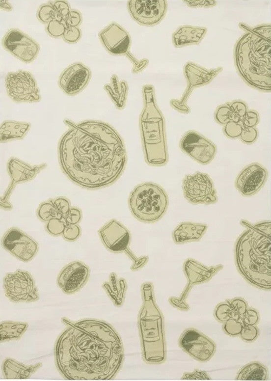 Taormina Tea Towel 50x70cm Olive