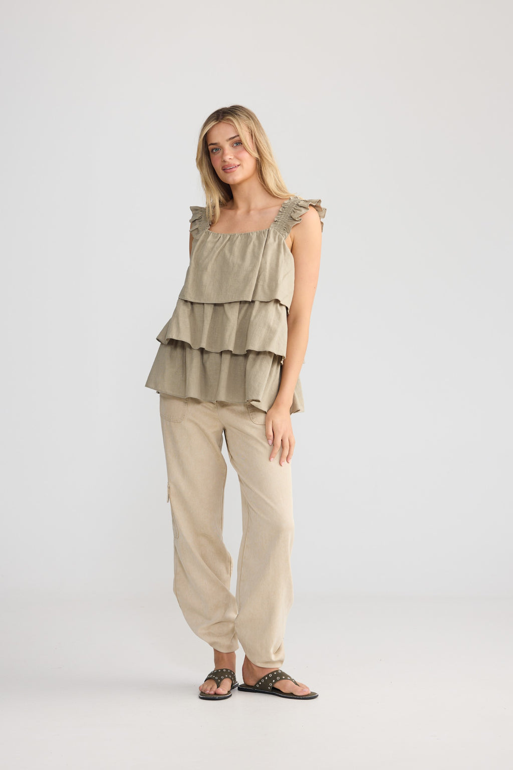 Paloma Top- Sage – view 2