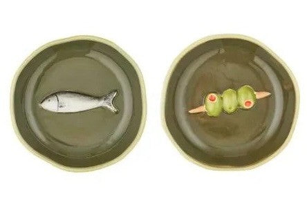 Porto Ceramic Dish Olive