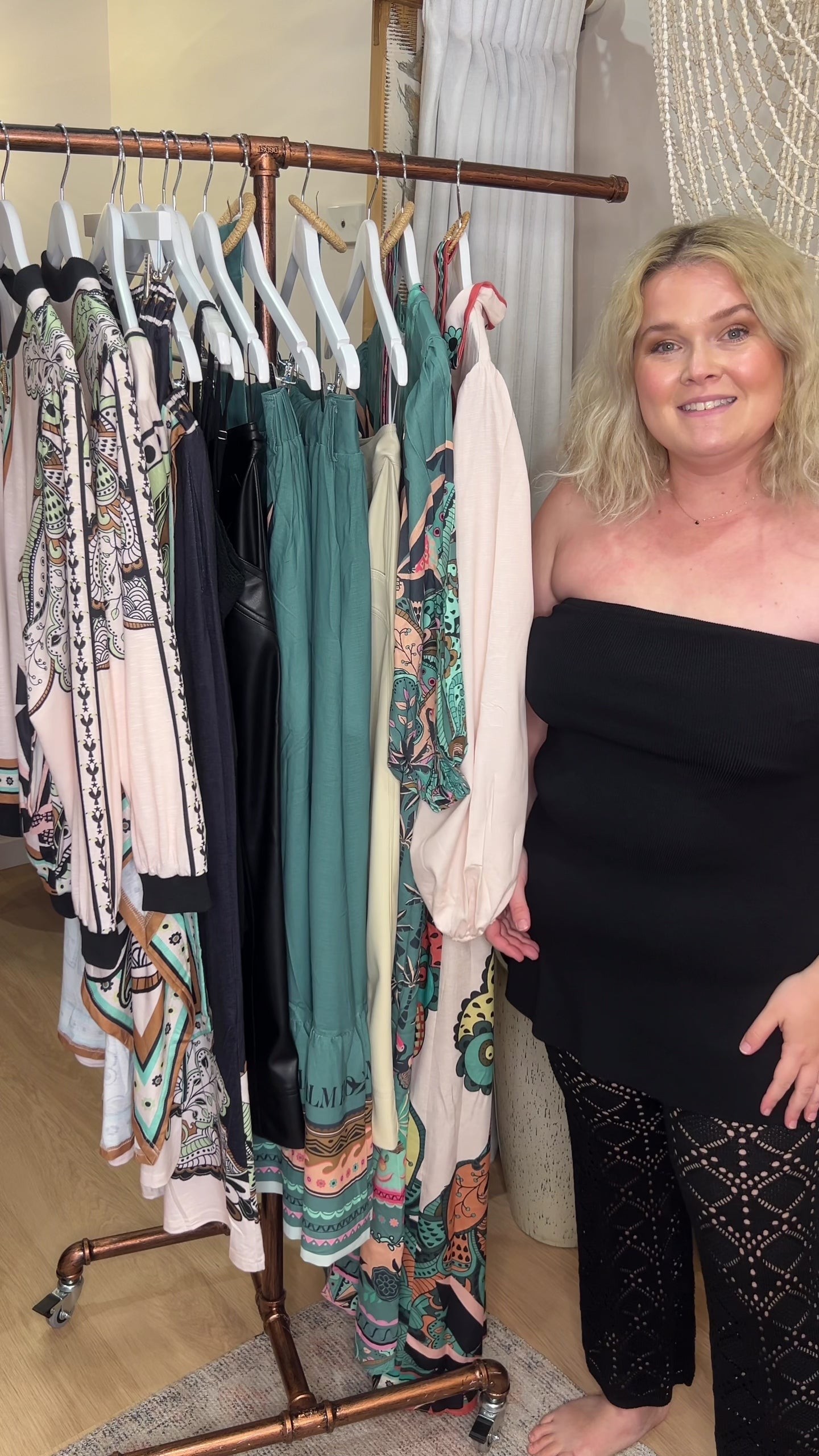 Fillie Black Lace Top