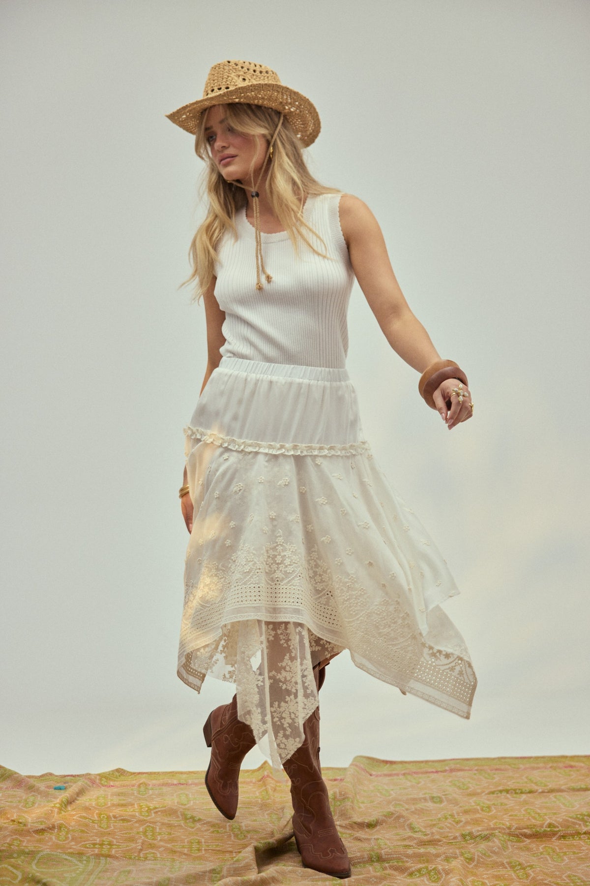 Rumi Skirt - Ivory – view 4