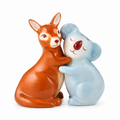 Scott and Charlene ceramic salt and pepper shakers set of 2, gift boxed