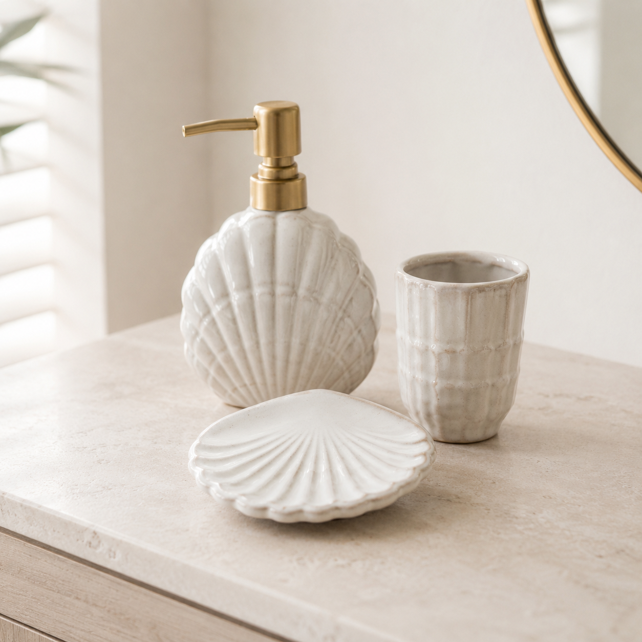 Seychelles Ceramic Bathroom Set 3