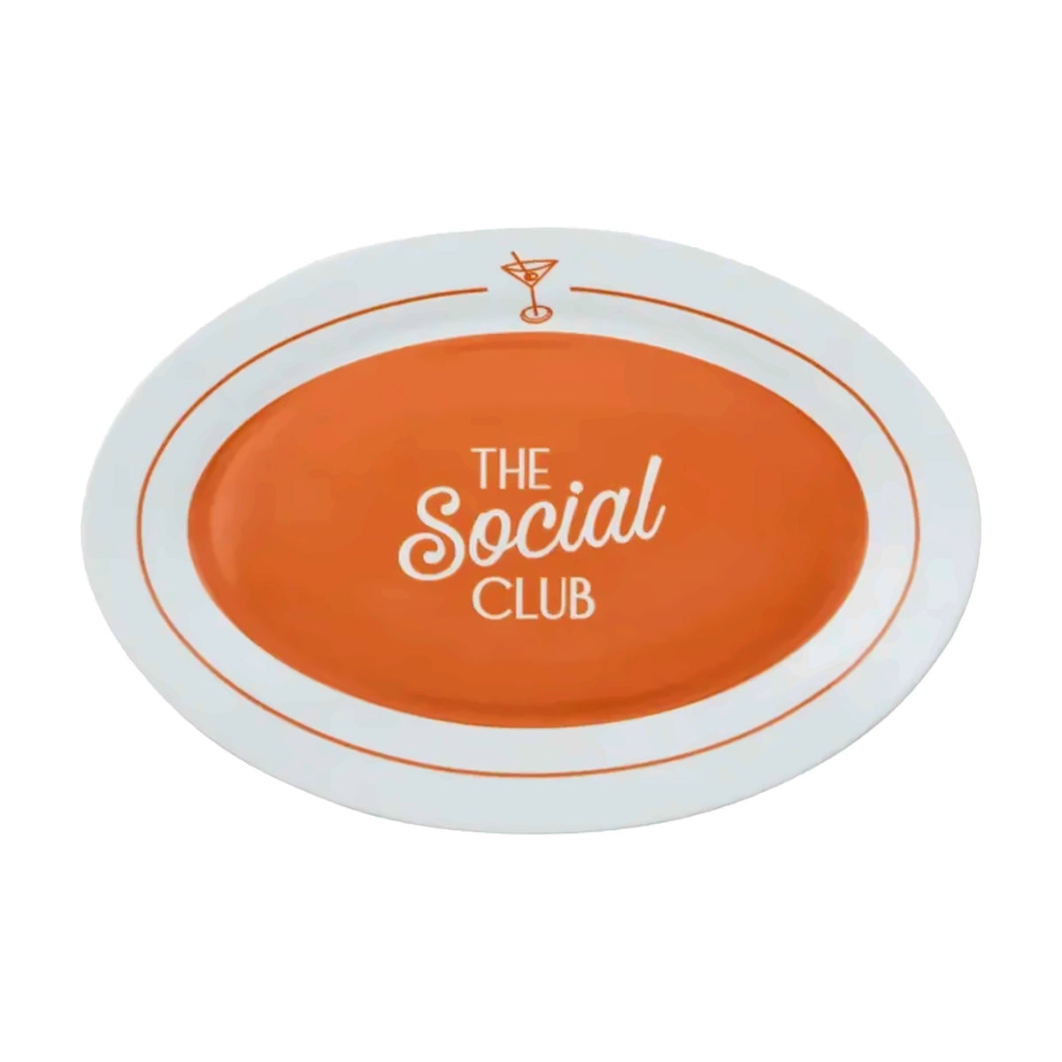 Social Oval Platter 36x24cm Cherry