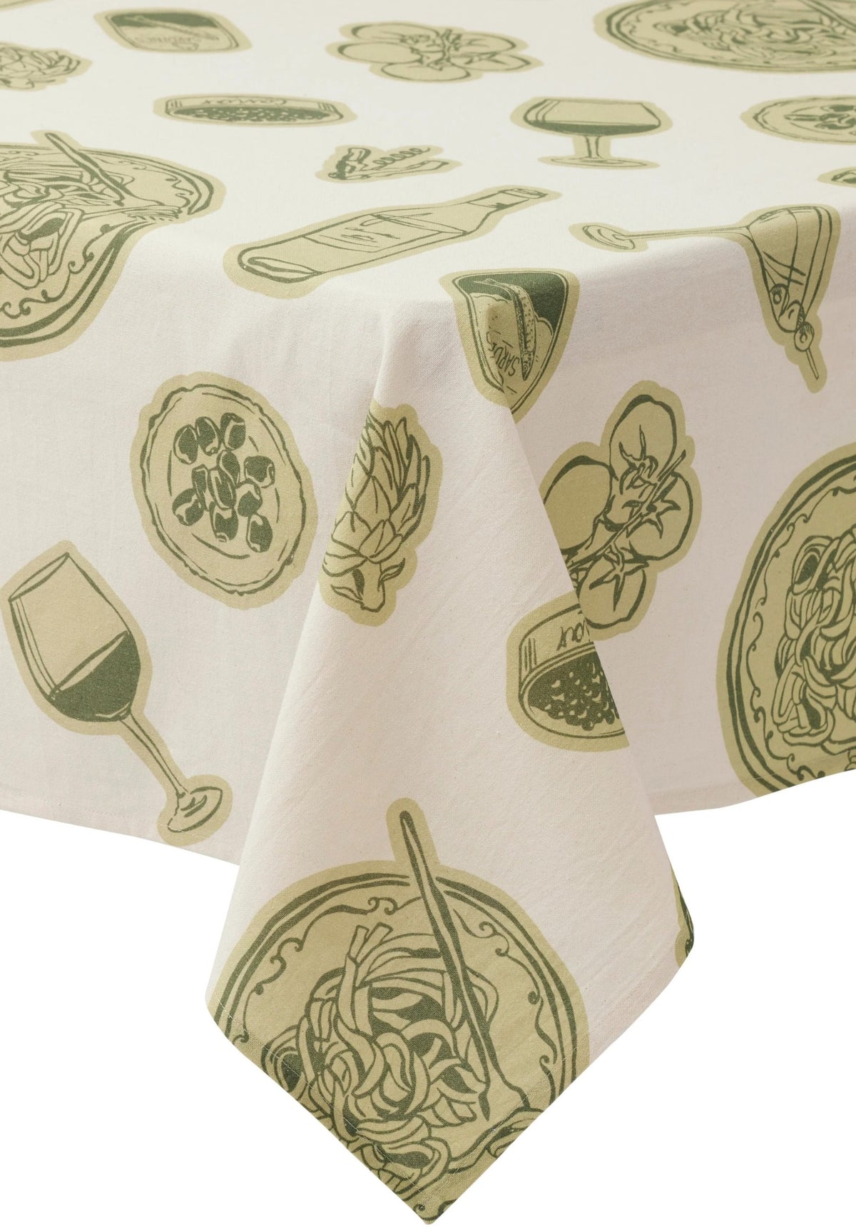 Taormina Table Cloth Olive