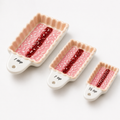 Tucker Iced VoVo ceramic measuring spoons set, gift boxed